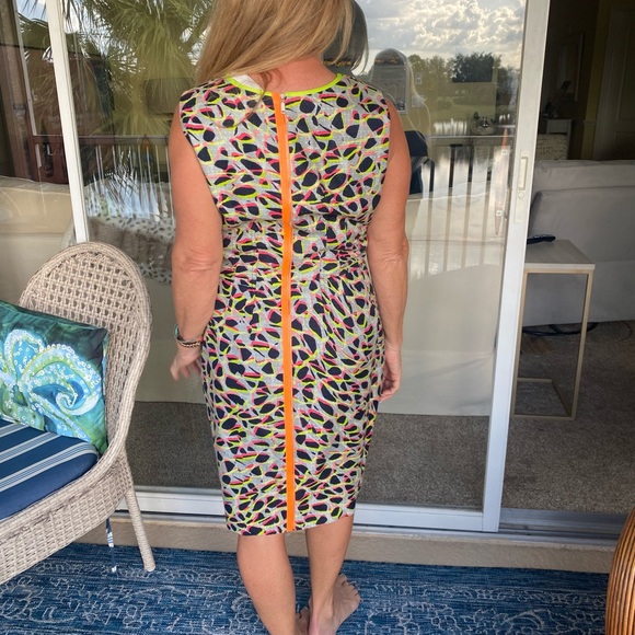 Ellie Tahari Black with Fluorescent Accent Colors - Picture 6 of 6